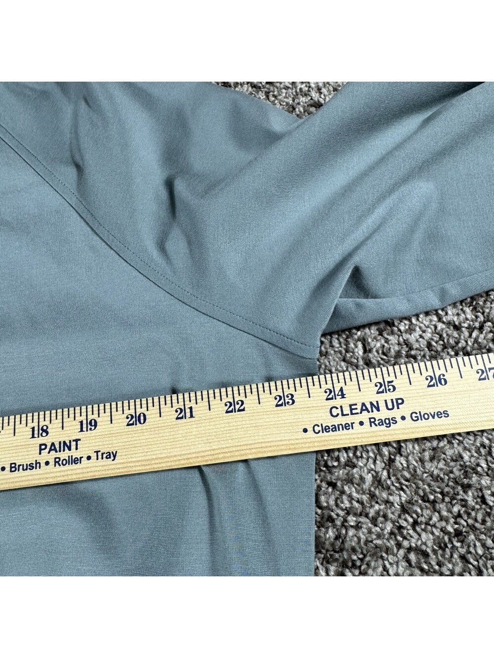 Athleta Eastbound Sweatshirt Womens Large Cream V-Neck Ribbed Pullover - Picture 4 of 6